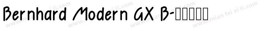 Bernhard Modern GX B字体转换